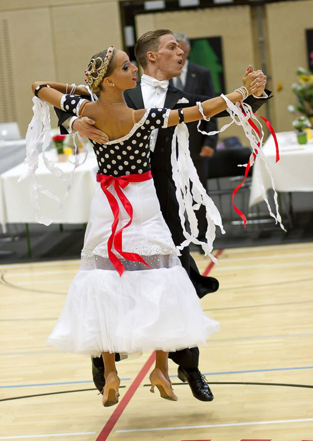 black red white outfit