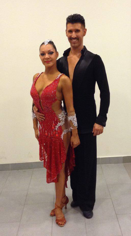 M626 Red latin dance dress for sale - Dreamgown